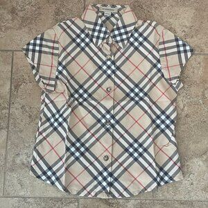 Burberry Short Sleeves Shirt - Girl 5Y